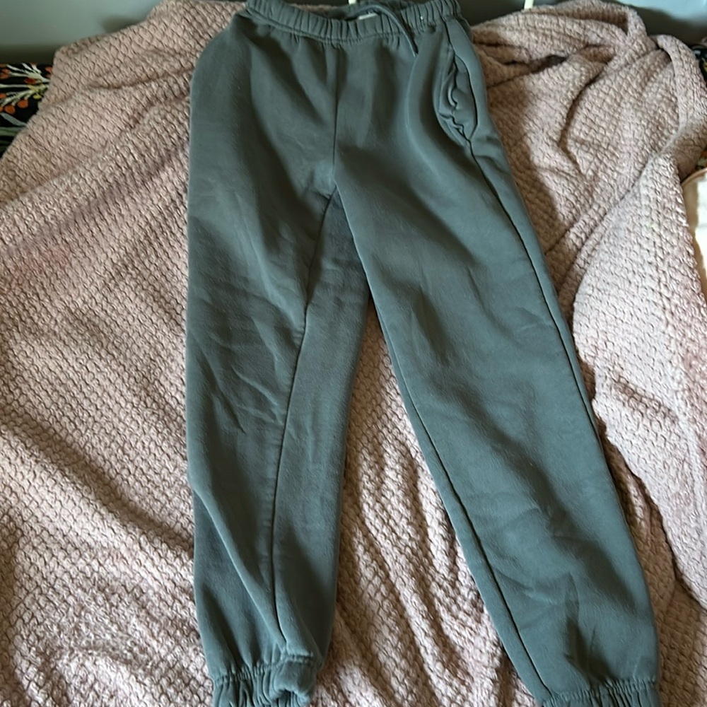 gray sweatpants in a size small